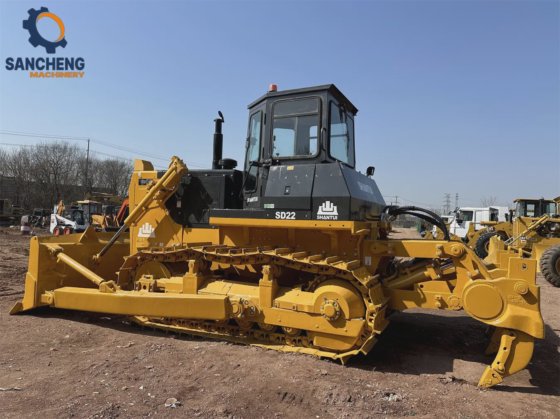 中古のシャントイSD22ブルドーザー22tons油圧クローラブルドーザー 土地造成用