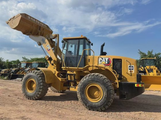 中古のキャタピラー966hホイールローダーキャット966hローダー6tフロントエンドホイールローダー