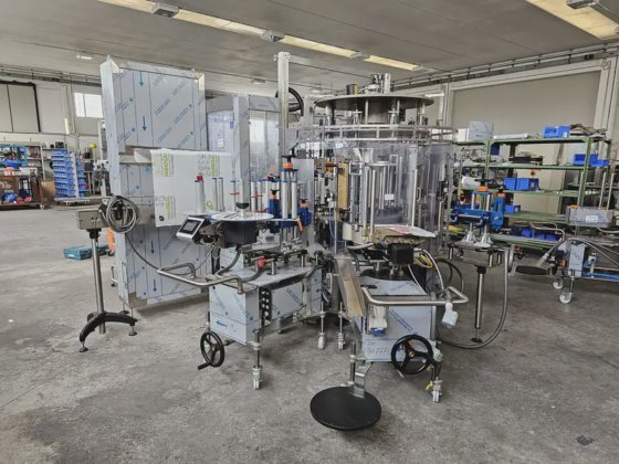 モジュラー ラベリング マシン 10 頭接着剤粘着ラベル貼り機