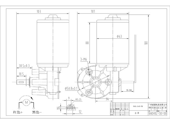 D63L 蜗轮蜗杆马达