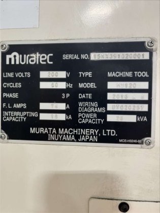 2016 Muratec MW120