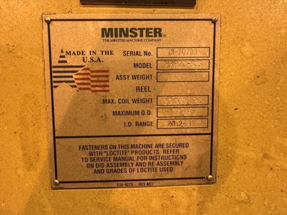 2001 Minster E2-600-144