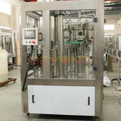 全自动小型碳酸饮料三合一苏打水灌装机生产线