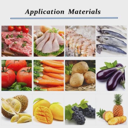 マルチヘッド計量機、冷凍魚の重量を量るコンビネーションスケールベルトコンベア