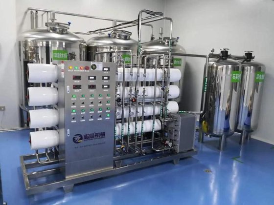 智通不锈钢两级水处理设备 大容量净水过滤系统