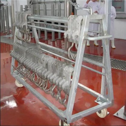 交钥匙工程牛屠宰线设备 牛头/下脚料运输和储存车 用于牛屠宰