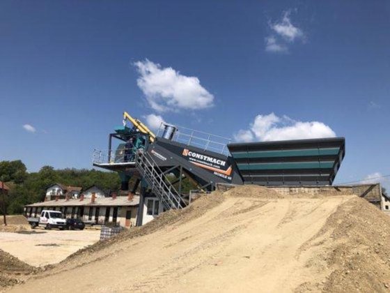 60立方/小时移动混凝土搅拌站