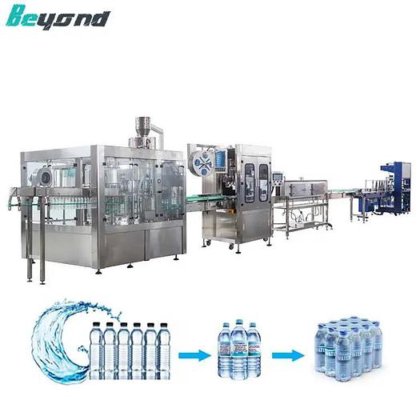 自动宠物瓶装水灌装和包装机 - 矿泉水和纯净饮用水瓶装解决方案