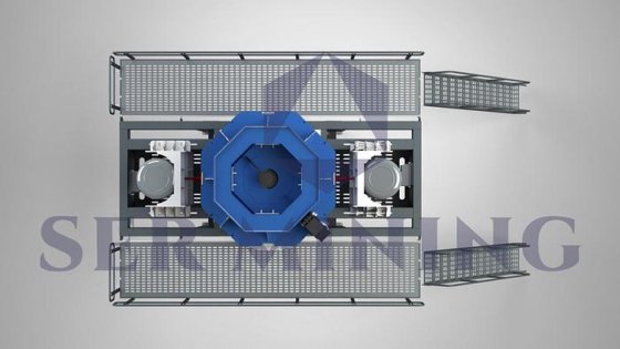 垂直軸衝撃破砕機：高速骨材成形