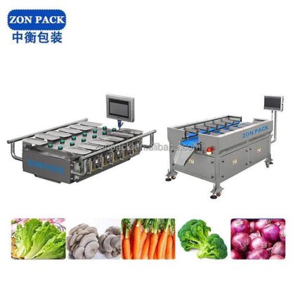 用于土豆、番茄和洋葱包装的自动手动托盘称重器定量组合秤