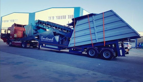 60立方/小时移动混凝土搅拌站