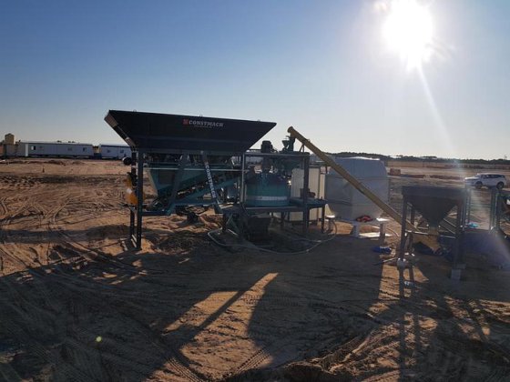 30立方/小时移动混凝土搅拌站