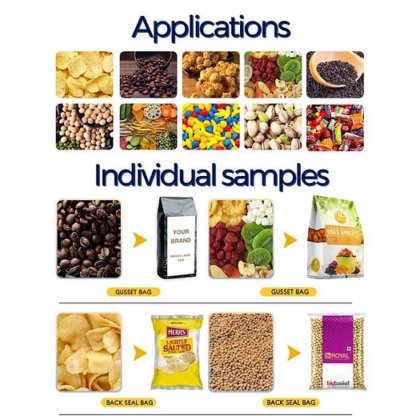 高速自动称重膨化食品小袋包装机 含氮休闲食品包装封口机