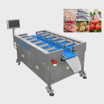 タマネギ ポテト ニンジンのための手動重量を量るスケール、多頭部ベルトの組合せの重量計