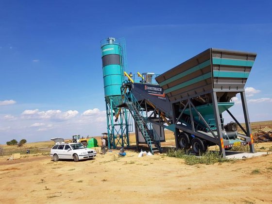 60立方/小时移动混凝土搅拌站