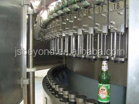 商用工业用高质量酒精威士忌玻璃瓶清洗灌装旋盖机