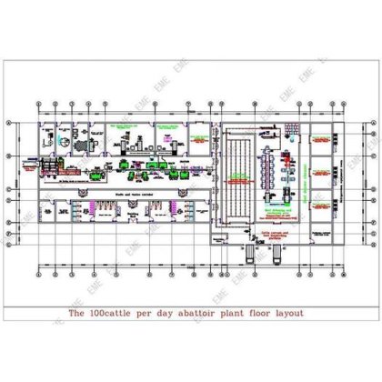 现代设计的日屠宰牛屠宰场屠宰机械 牛肉屠宰场设备 奶牛屠宰机