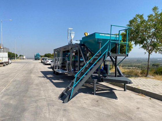 移動式コンクリートバッチングプラント