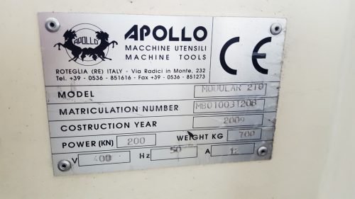 2009 Apollo Modular 210