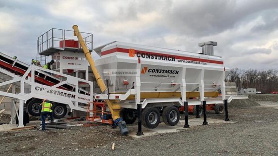 横型移動式セメントサイロ