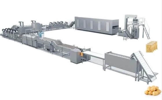 HD高品质速冻鲜切薯条全自动油炸机薯片油炸生产线