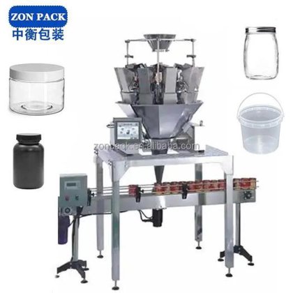 自動カシューナッツ アーモンド充填包装機瓶ボトル缶のナッツの重量を量る