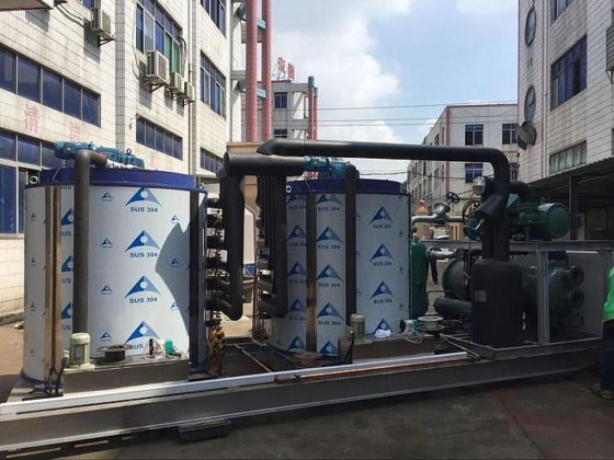 专业 40 吨/天水冷自动操作片冰制造厂