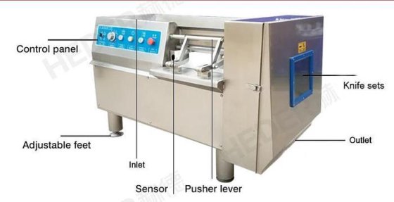 工业级冷冻肉切丁机立方体切块机不锈钢批发价