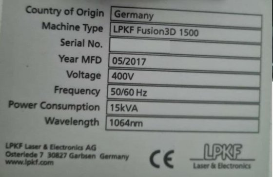 2017 LPKF Microline 3D 160i