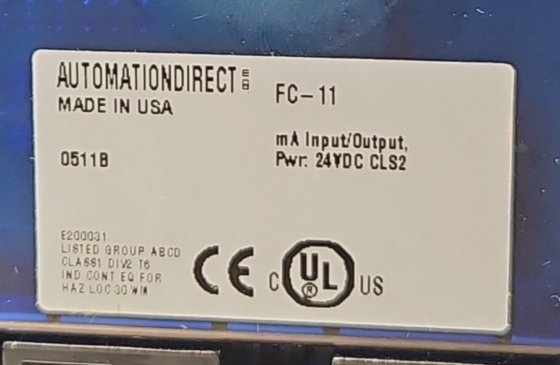 Automation Direct FC-11 isolated input/output