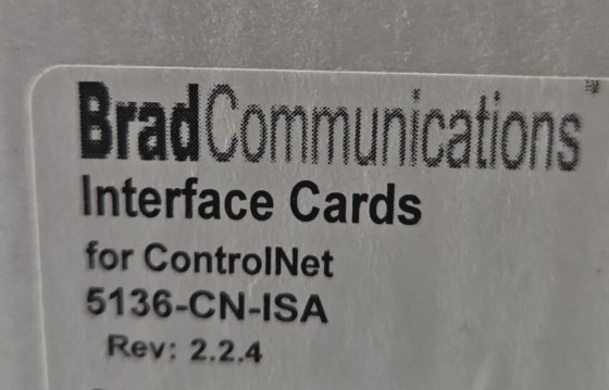 Brad Comm. 5136-CN-ISA ControlNet ISA