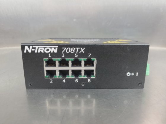 N-Tron 708TX Managed Ethernet Switch, 8-Port, 10/100Mbps. 3D-43 in ...