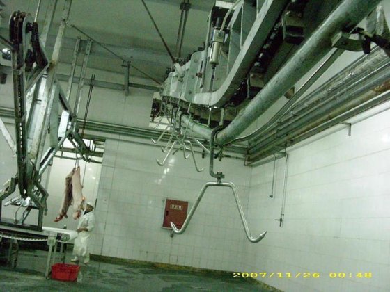 生猪屠宰场管式猪肉胴体加工输送轨道 用于生猪屠宰线 生猪屠宰场设备出厂价