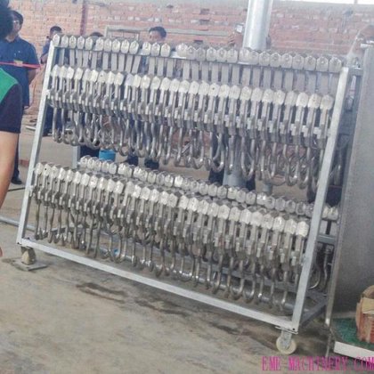 专业牛屠宰线设备闲置钩式运输车