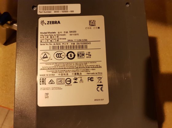 Zebra GK420t Label Printer in Doncaster, United Kingdom