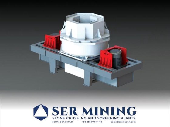 垂直軸衝撃破砕機：高速骨材成形