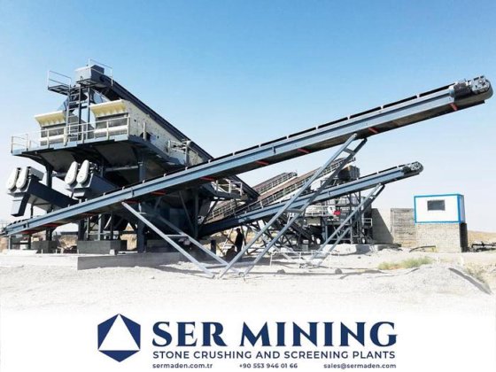 垂直シャフト破砕機を備えた固定式破砕・選別・砂洗浄プラント