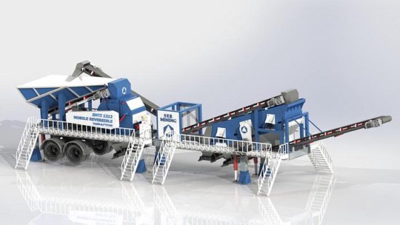 細骨材生産のためのモバイルソリューション：三次衝撃破砕機