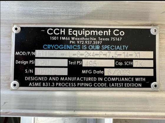 2023 CCH Equipment Co PBH-7K-AL-8-2X4-P-7.5-14-X1