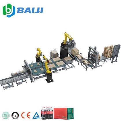 BAIJI 全自动塑料瓶纸箱包装机器人码垛机 机器人码垛堆垛机