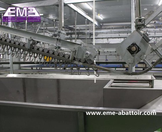 用于清真屠宰场的完整生产线立式胴体加工输送机