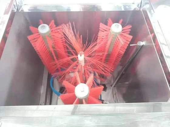 半自动 25 升蓝色方形油塑料容器桶桶水清洗刷洗机