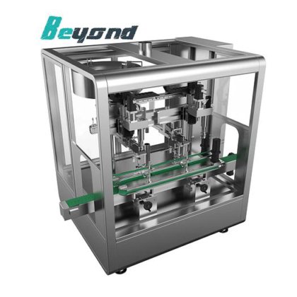 高质量机油瓶灌装封口包装自动机