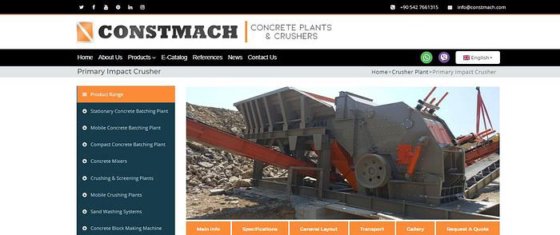 初级冲击破碎机出售