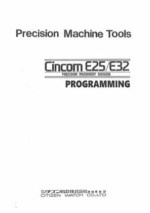 Manual for Used Citizen Precision