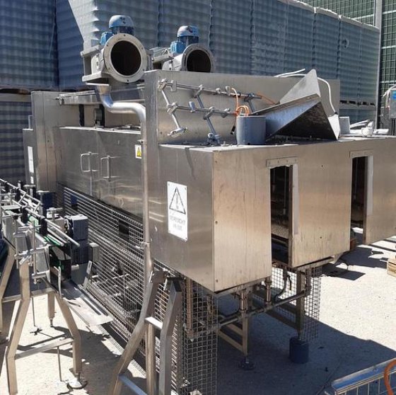 2つの平行コンベアを備えたシュリンクトンネル