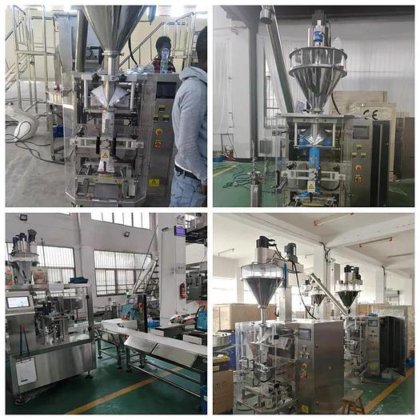 用于食品行业的 1-5 公斤半自动螺旋式蛋白粉灌装机