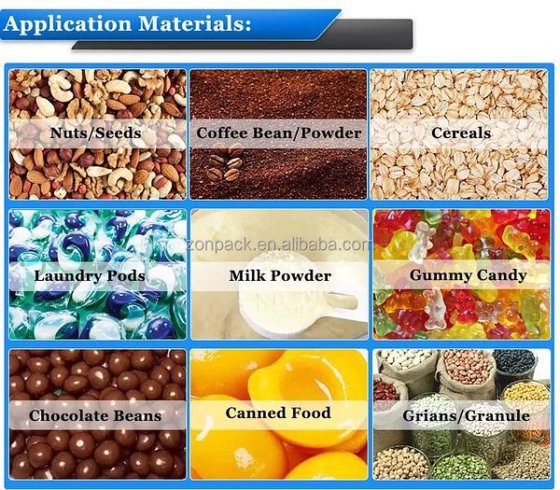 用于腰果颗粒包装的全自动称重式罐装腰果灌装机