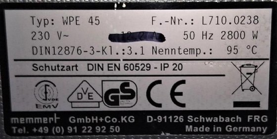 Memmert WPE 45-230V 45L Water Bath with circulating Pump and Excellent Temperature Controller 230V Memmert WPE 45-230V 45L Water Bath with circulating Pump and Excellent Temperature Controller 230V