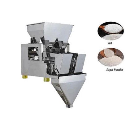 半自动 2 4 头直线称重式包装机,用于粉末称重灌装